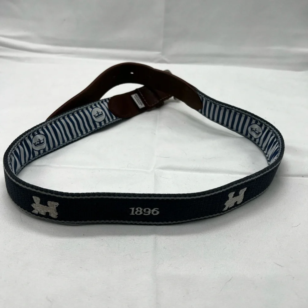 Peter Miller vintage logo belt train embroidery 39” long
